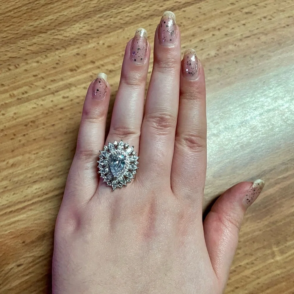 Huge Silver Cocktail Ring